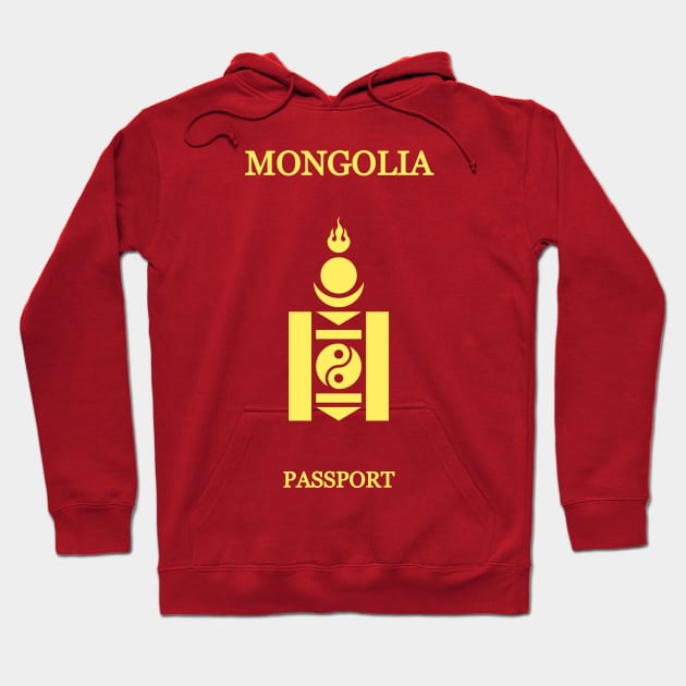 Mongolia passport Hoodie by Travellers